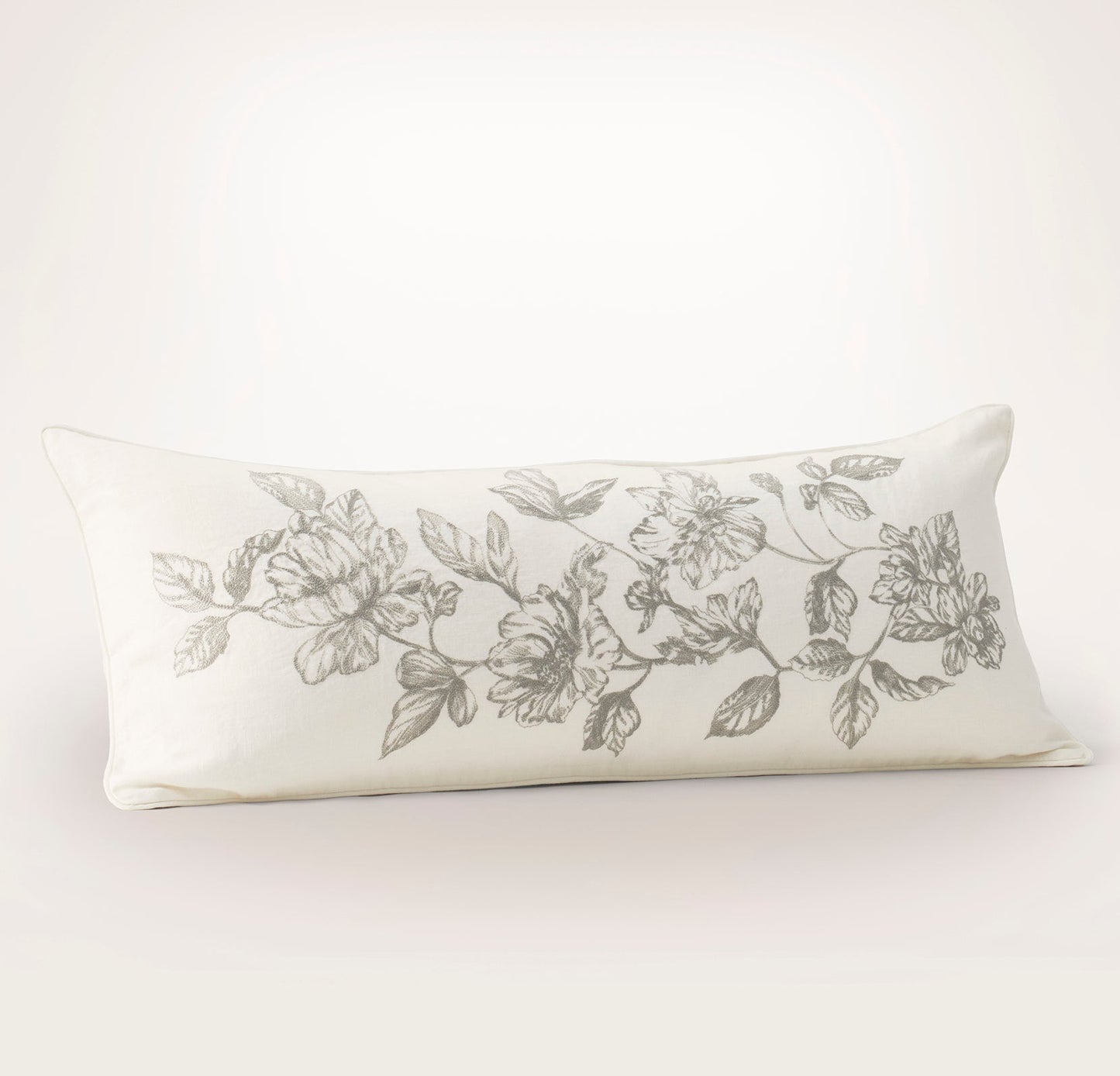 Etched Peony Pillow Cover