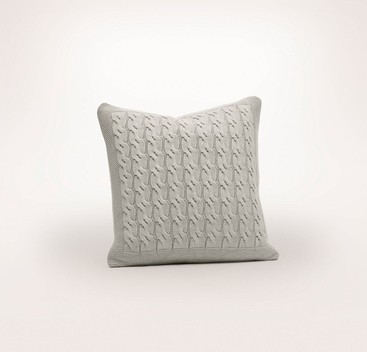 Modern Cable Knit Pillow Cover