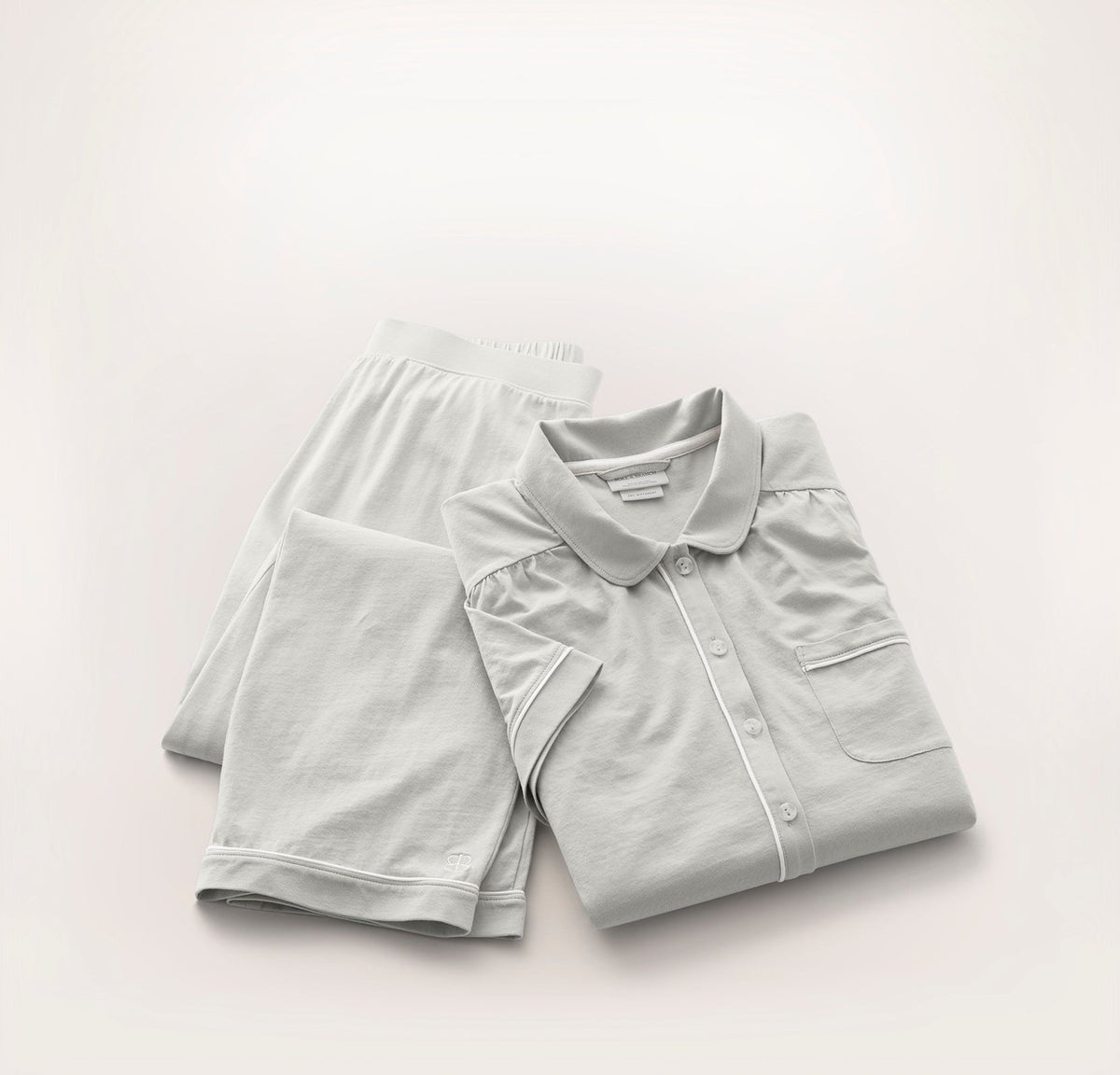 Soft Knit Short Sleeve & Pants Pajama Set