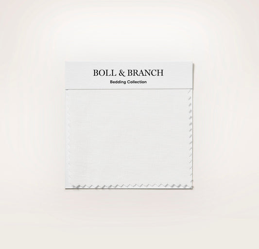 Linen Fabric Swatch - White