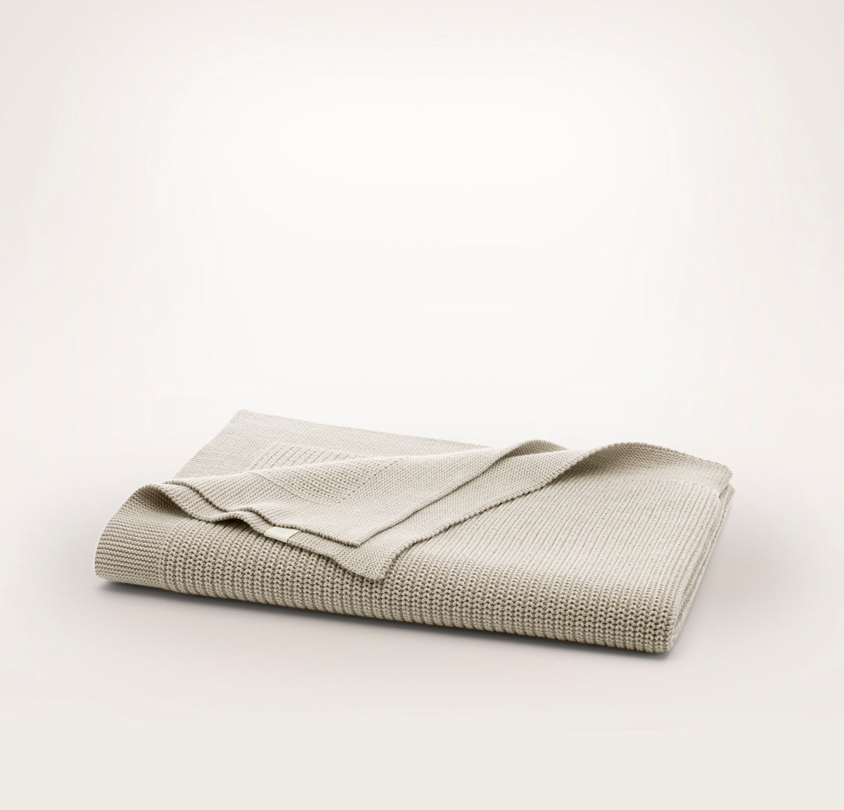 Ribbed Knit Baby Blanket - Heathered Oatmeal