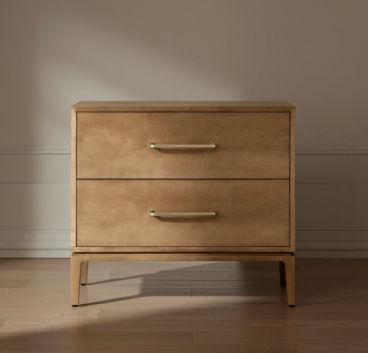 Nightstands - Bluff - Brass - 2-Drawer