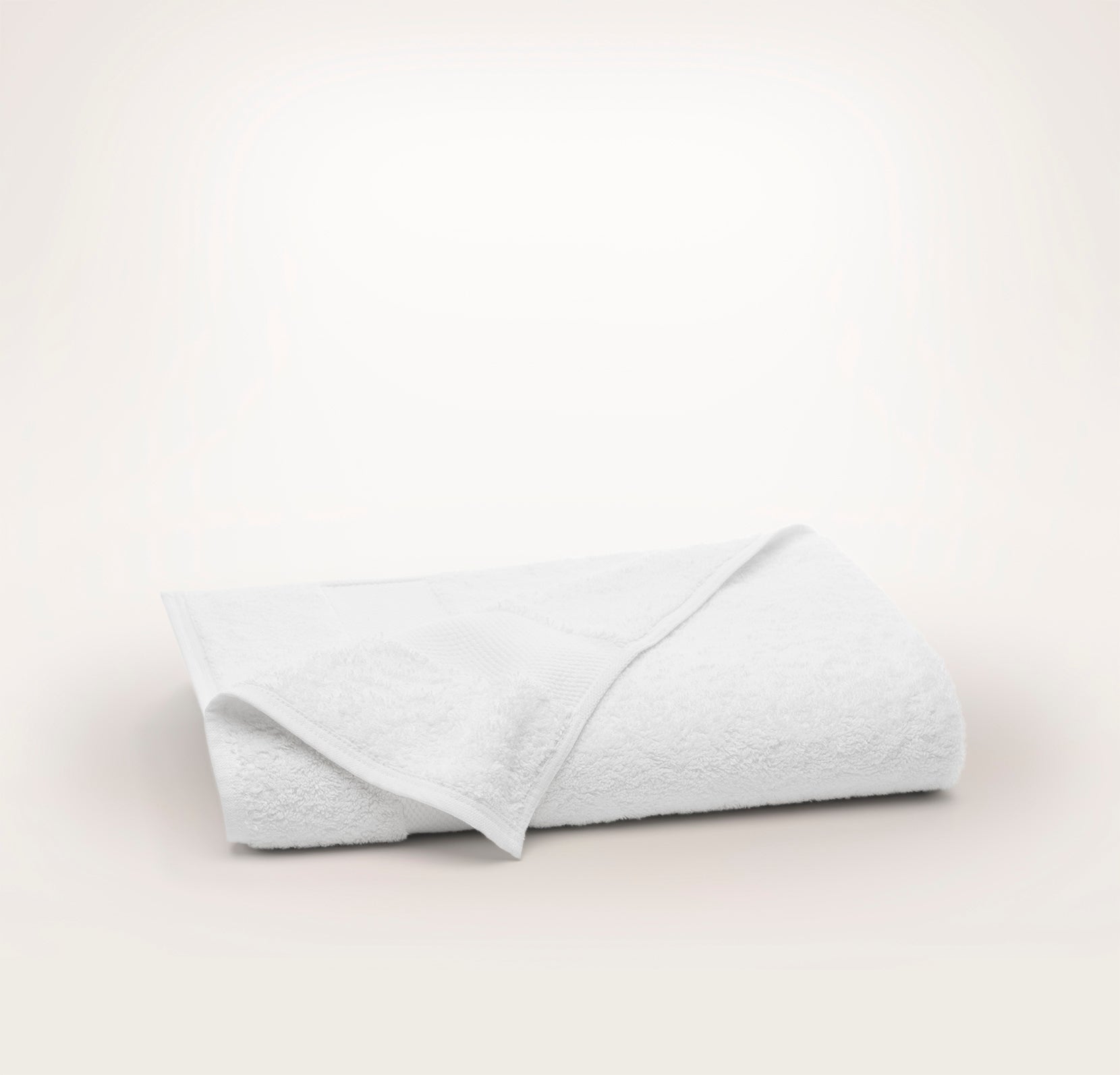 Plush Bath Towel - White