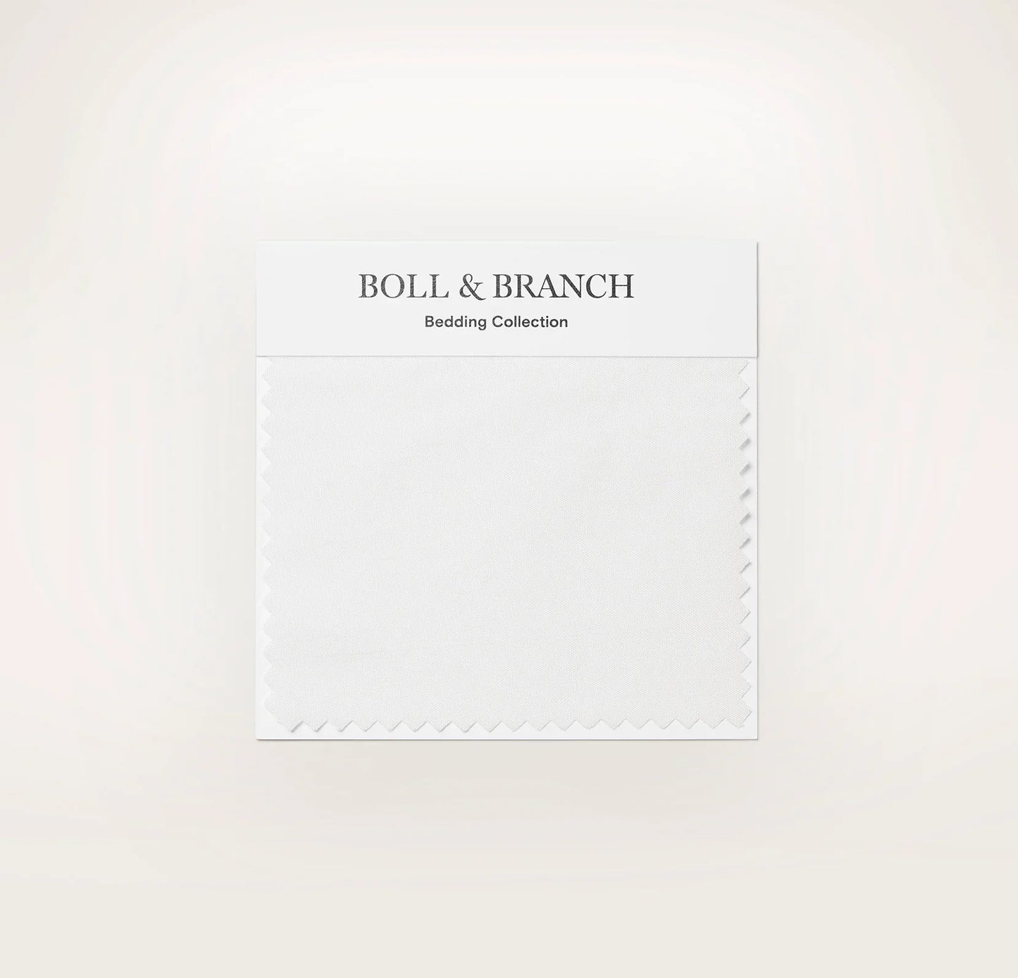 Percale Hemmed Fabric Swatch - White
