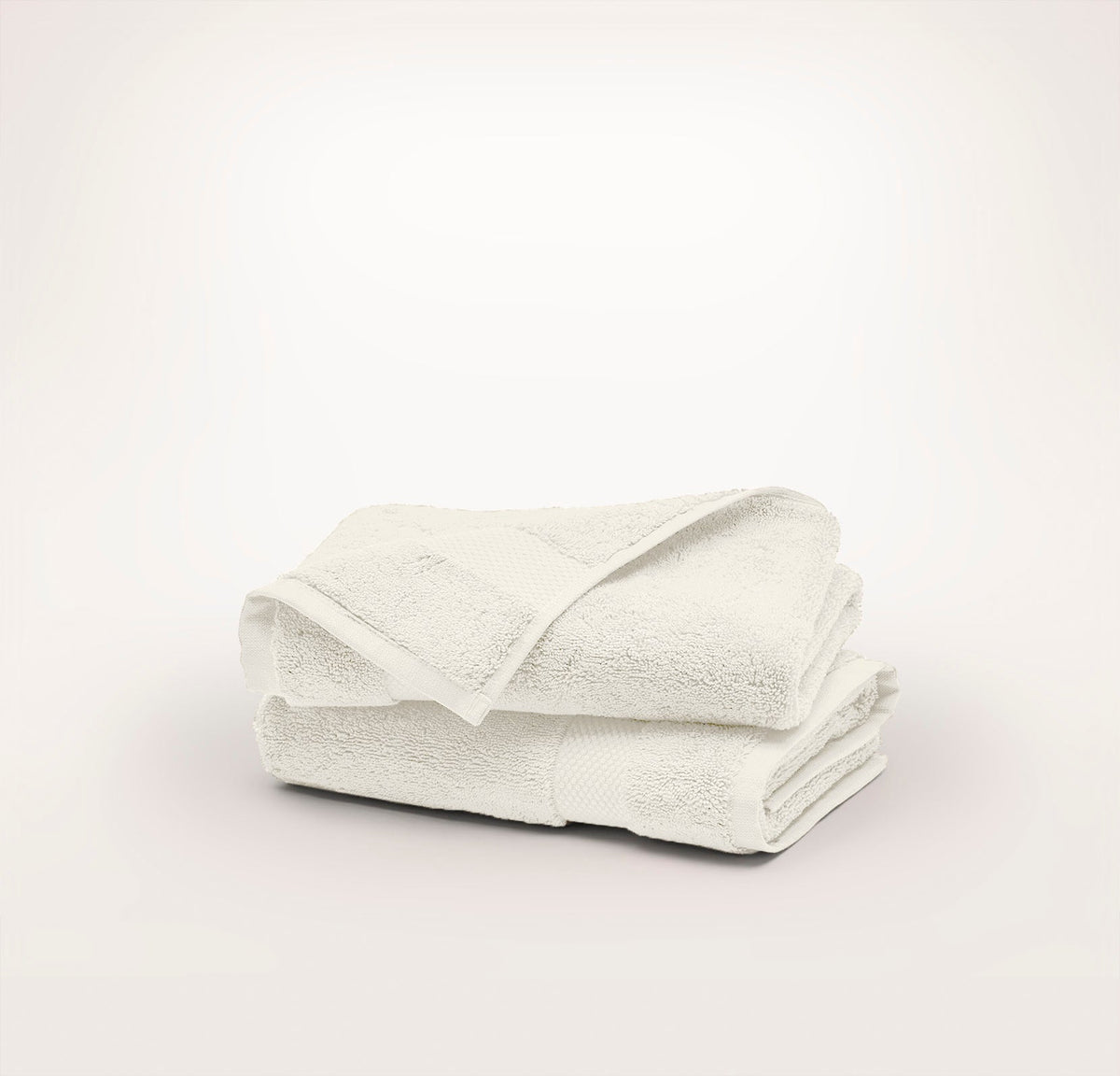 Plush Hand Towels (Pair) - Cream