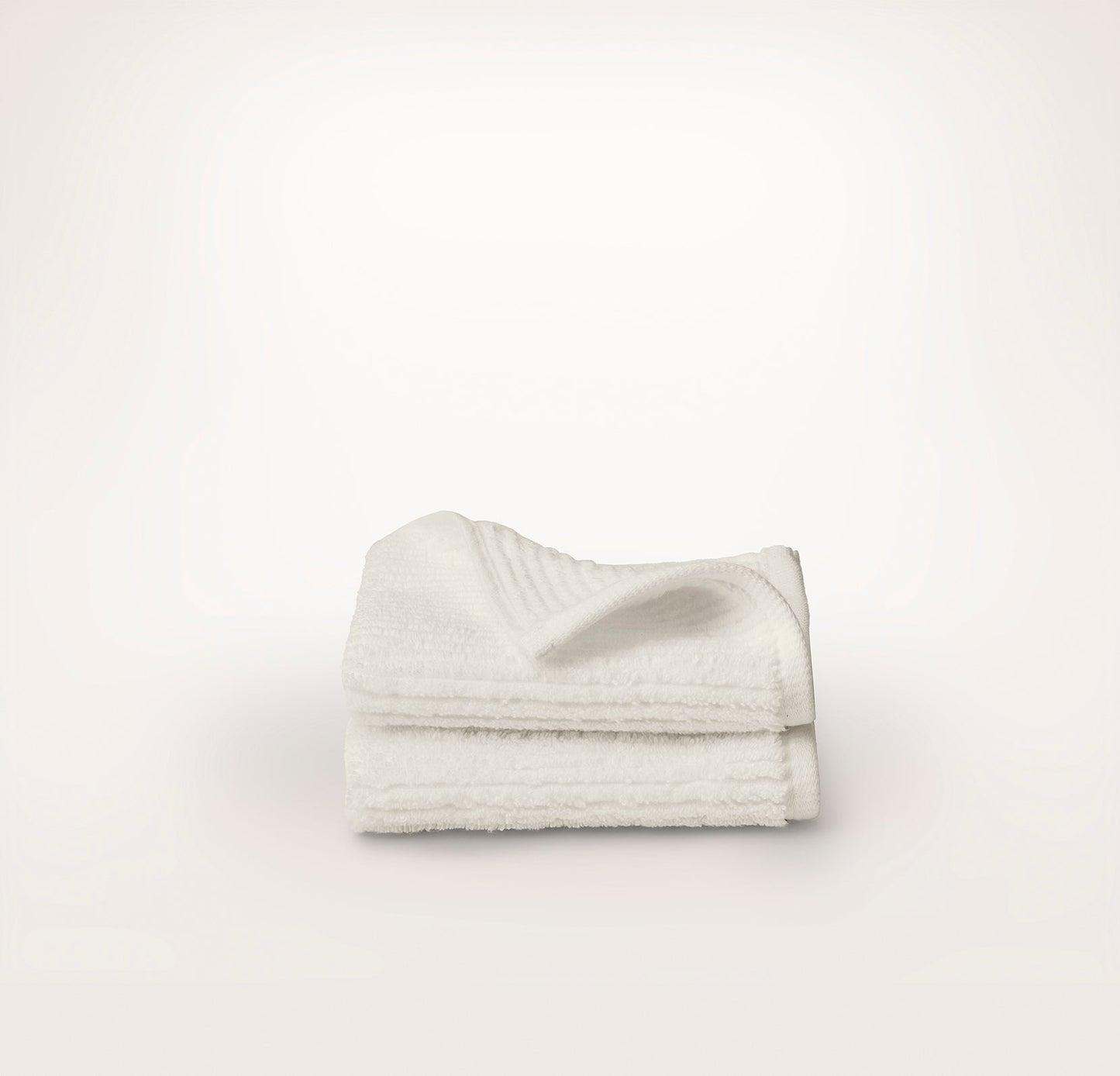 Turkish Ribbed Washcloths (Pair) - Cream