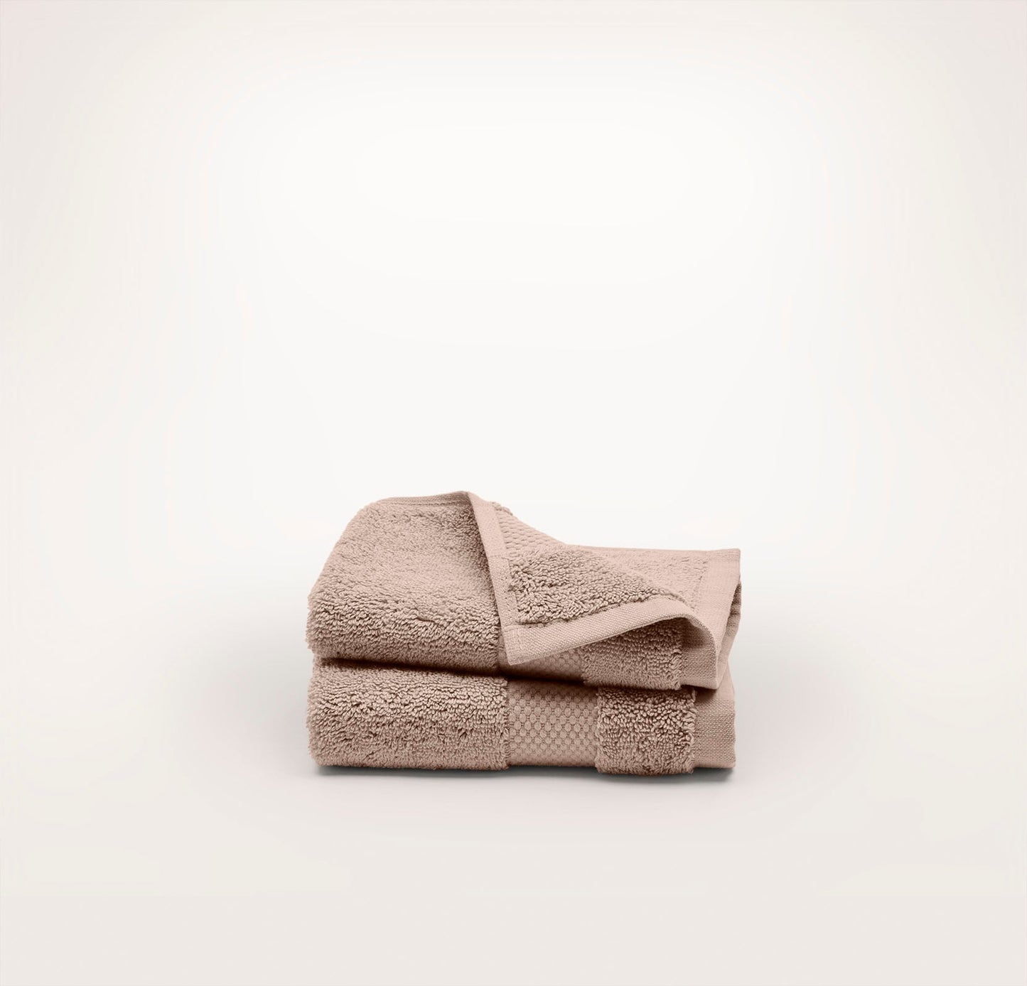 Plush Washcloths (Pair) - Dusty Rose