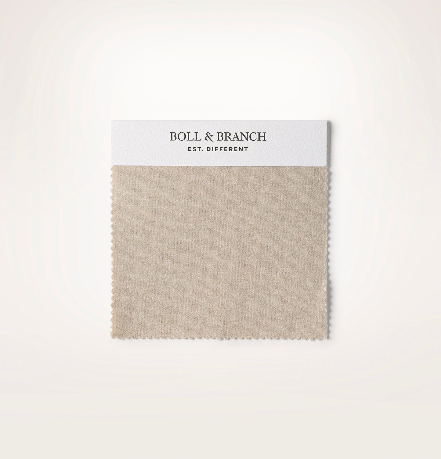 Flannel Fabric Swatch - Heathered Oatmeal