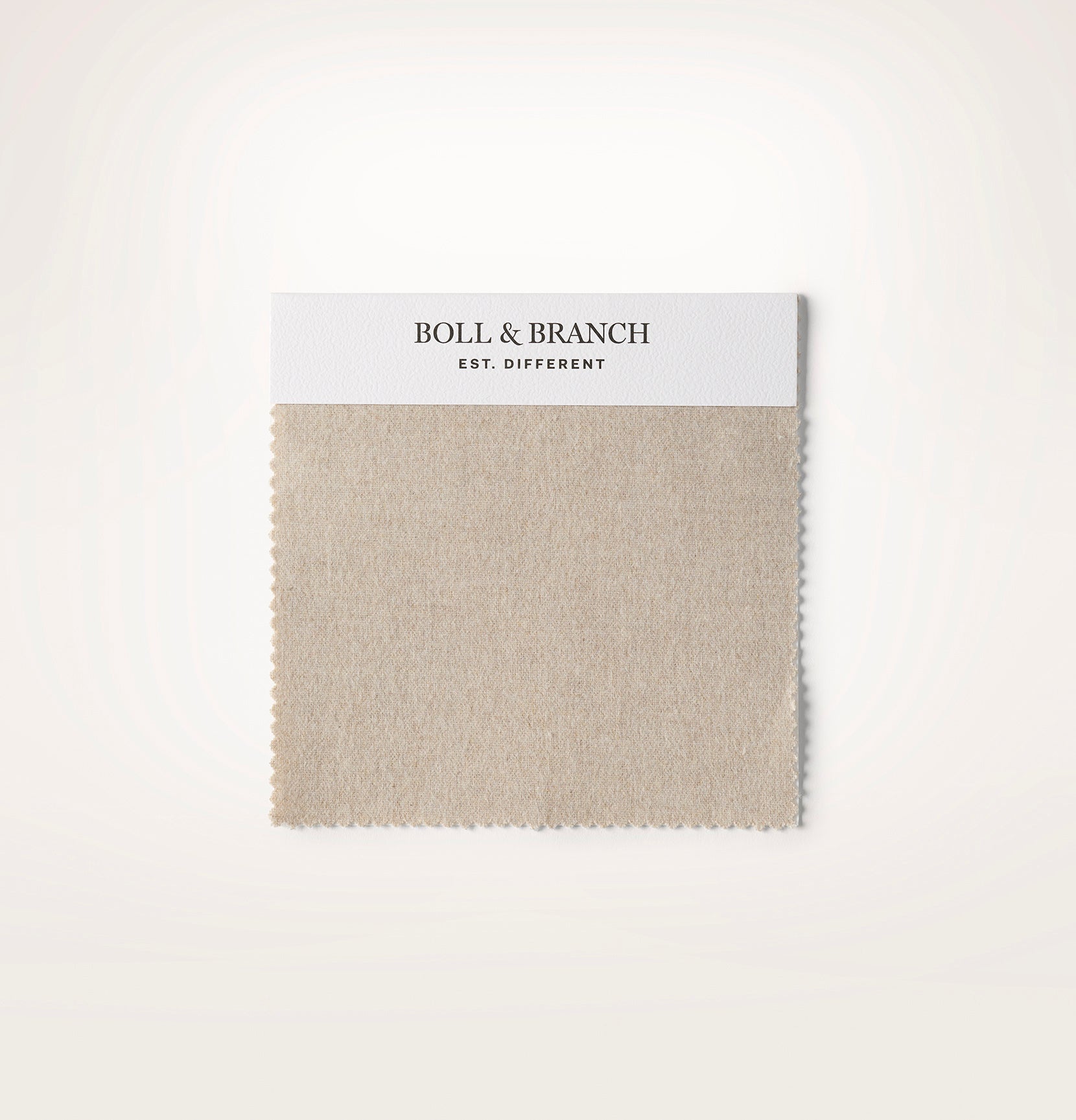 Flannel Fabric Swatch - Heathered Oatmeal