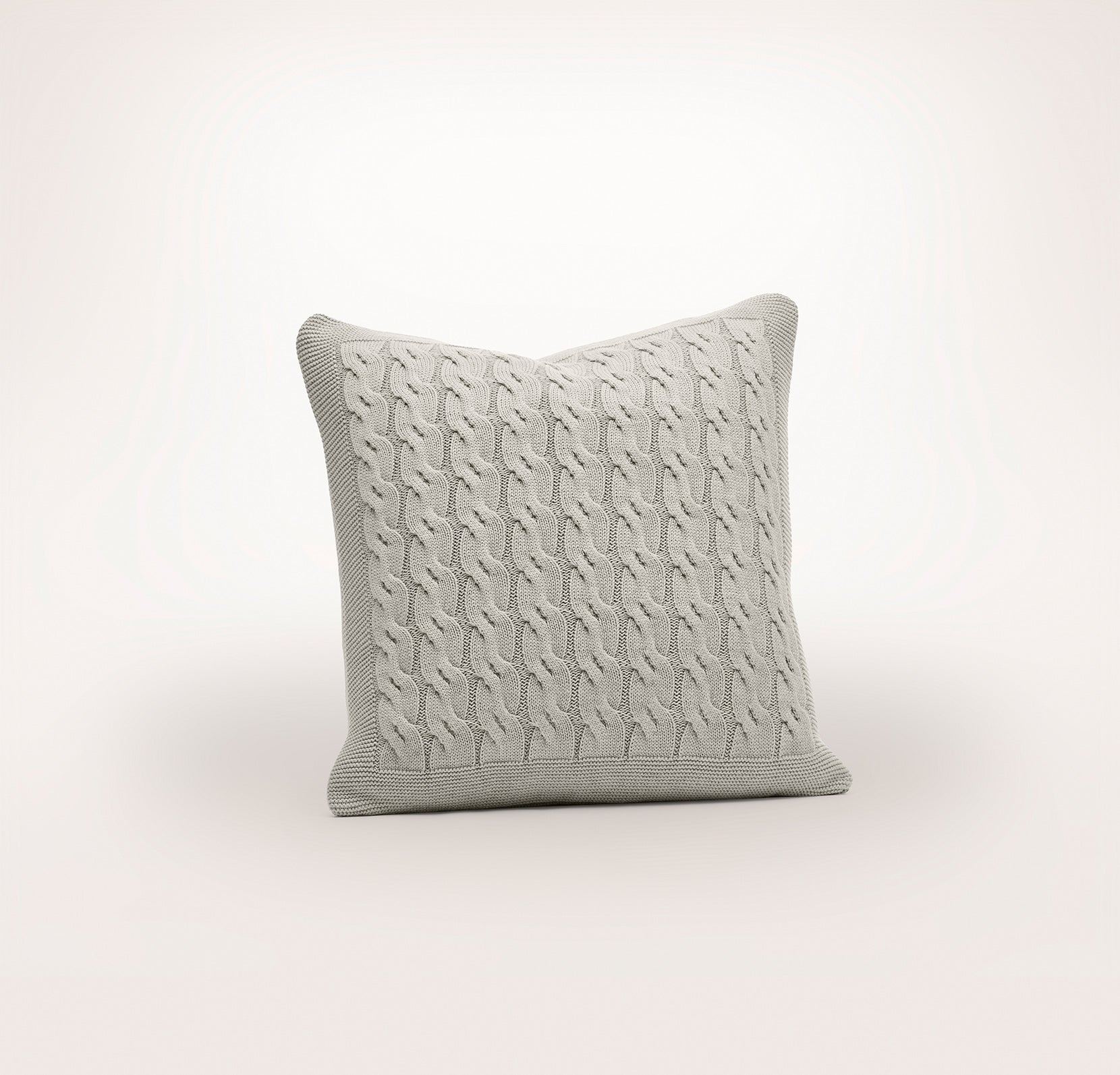 Modern Cable Knit Pillow Cover