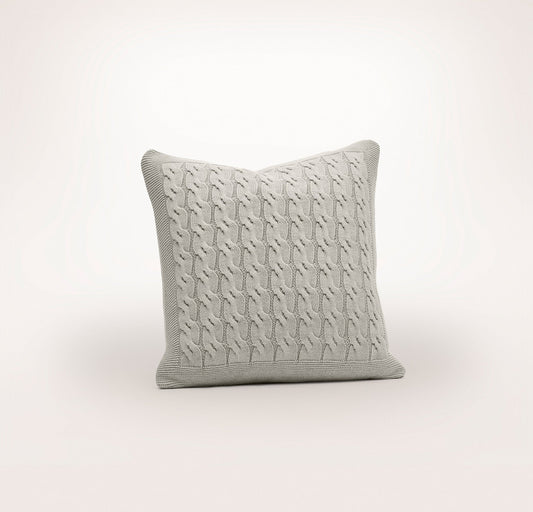 Modern Cable Knit Pillow Cover