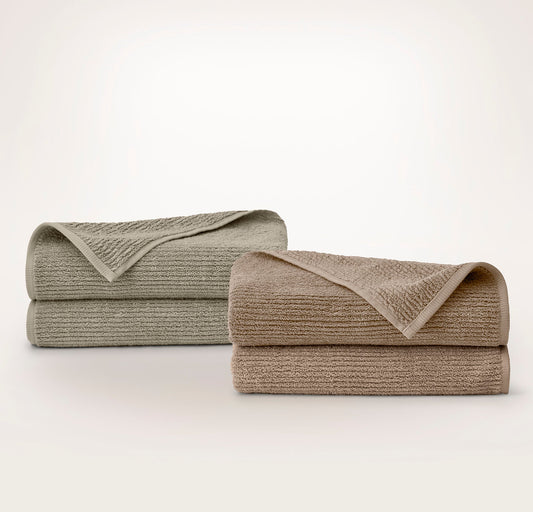 Turkish Ribbed Bath Towel Starter Bundle