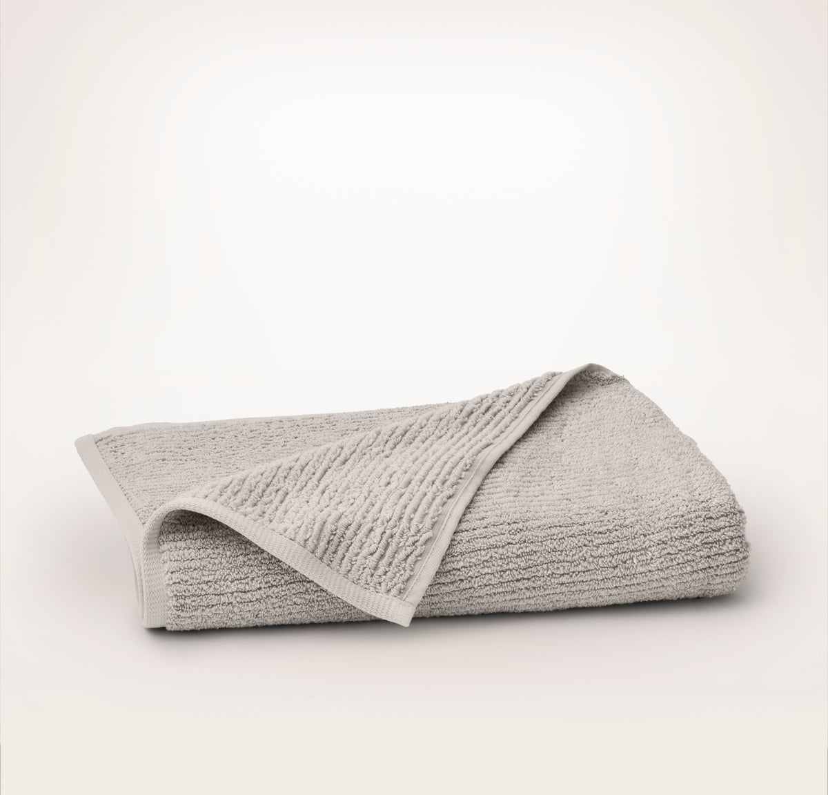 Turkish Ribbed Bath Towel - Pewter