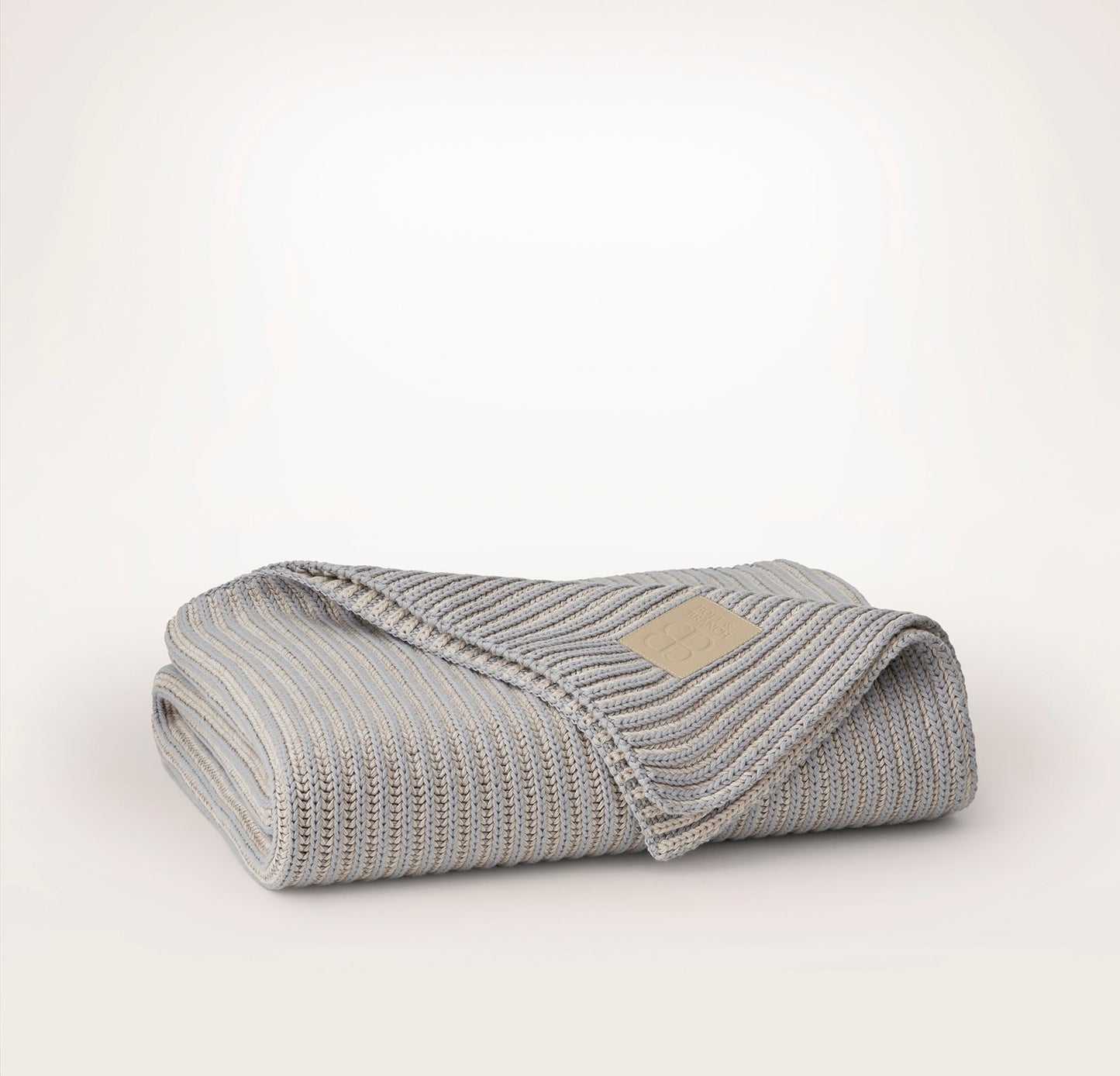 Sunday Knit Throw Blanket - Shore/Heathered Oatmeal