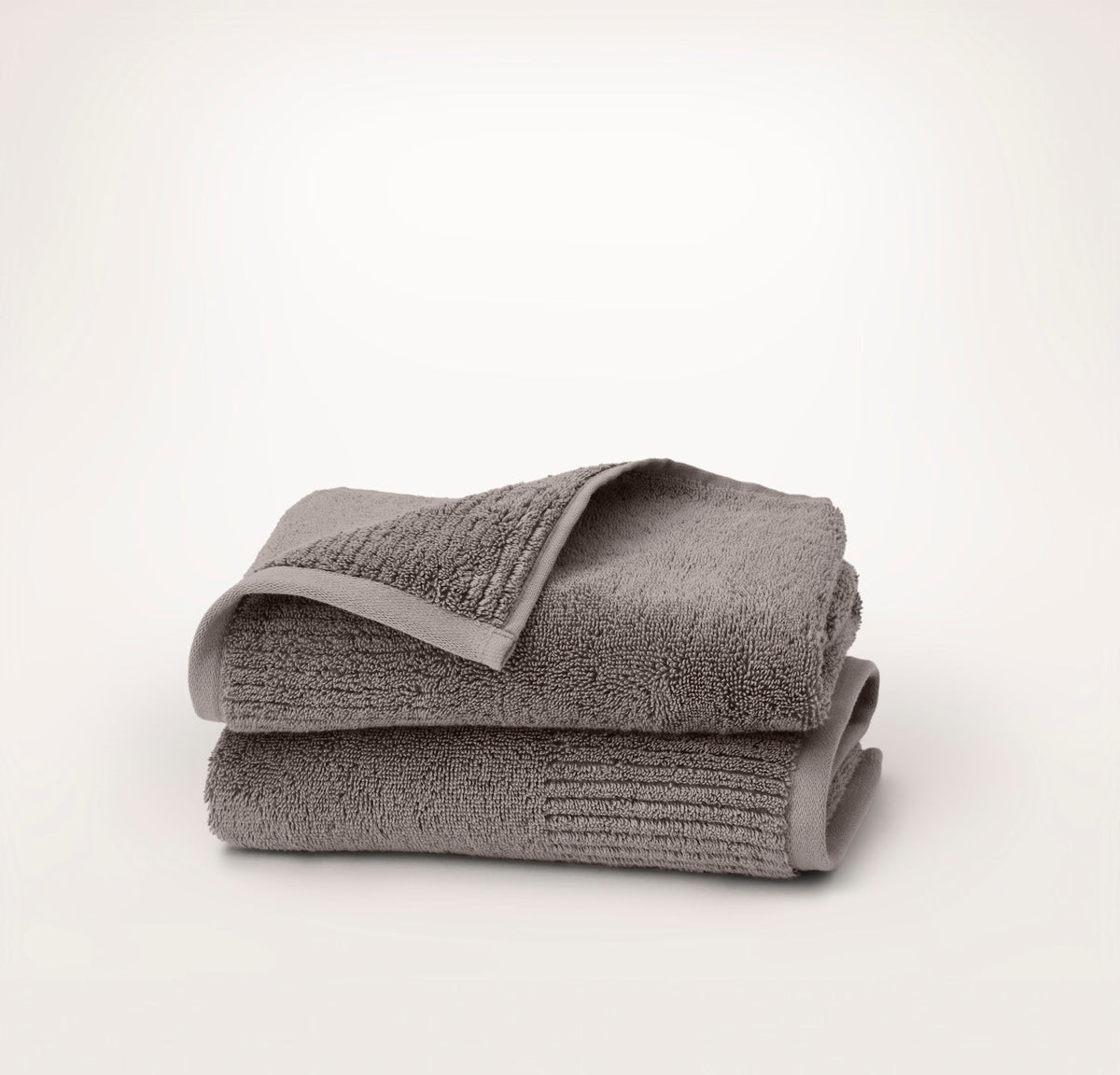 Turkish Ultra Plush Hand Towels (Pair) - Stone