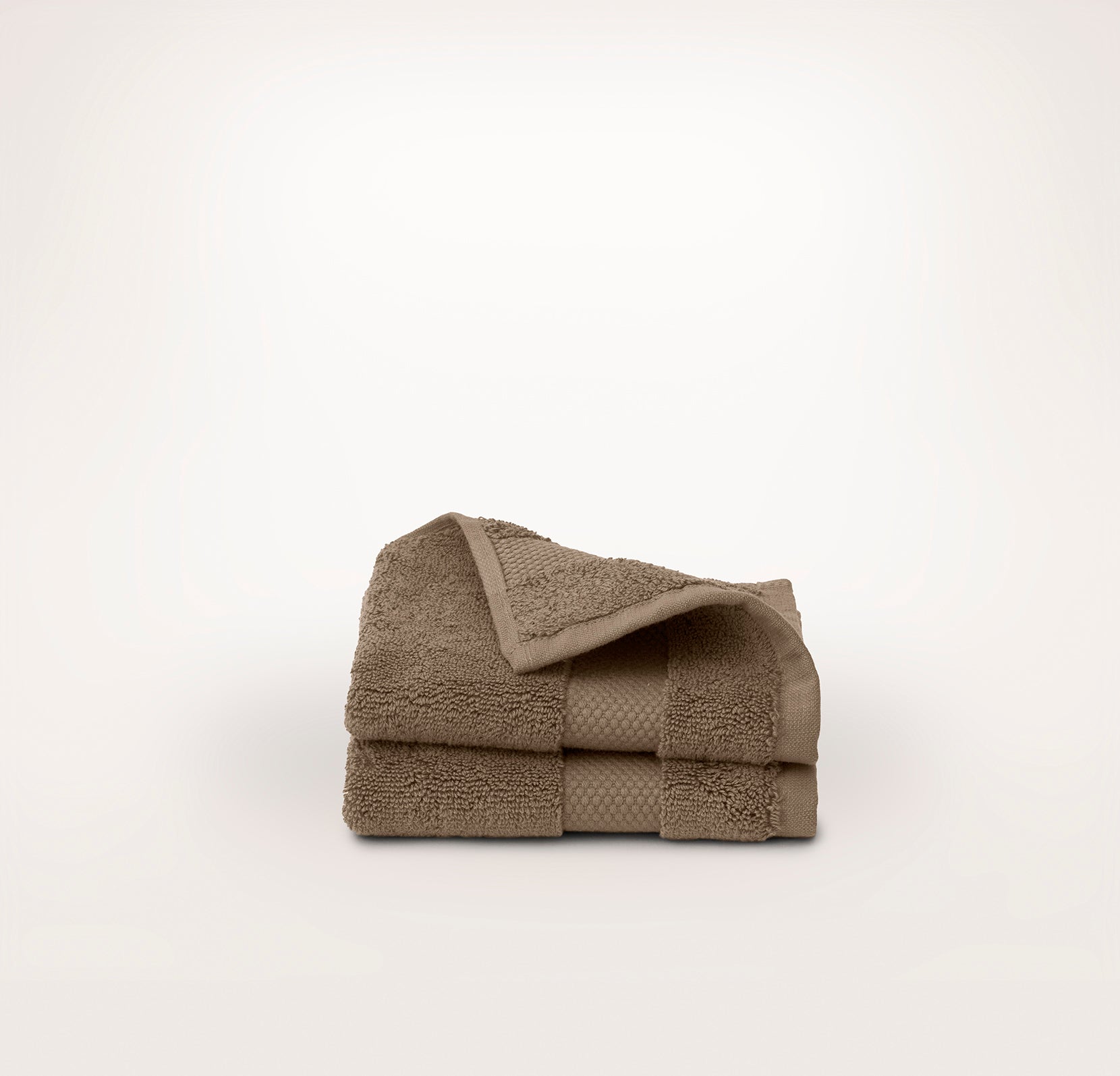 Plush Washcloths (Pair) - Walnut