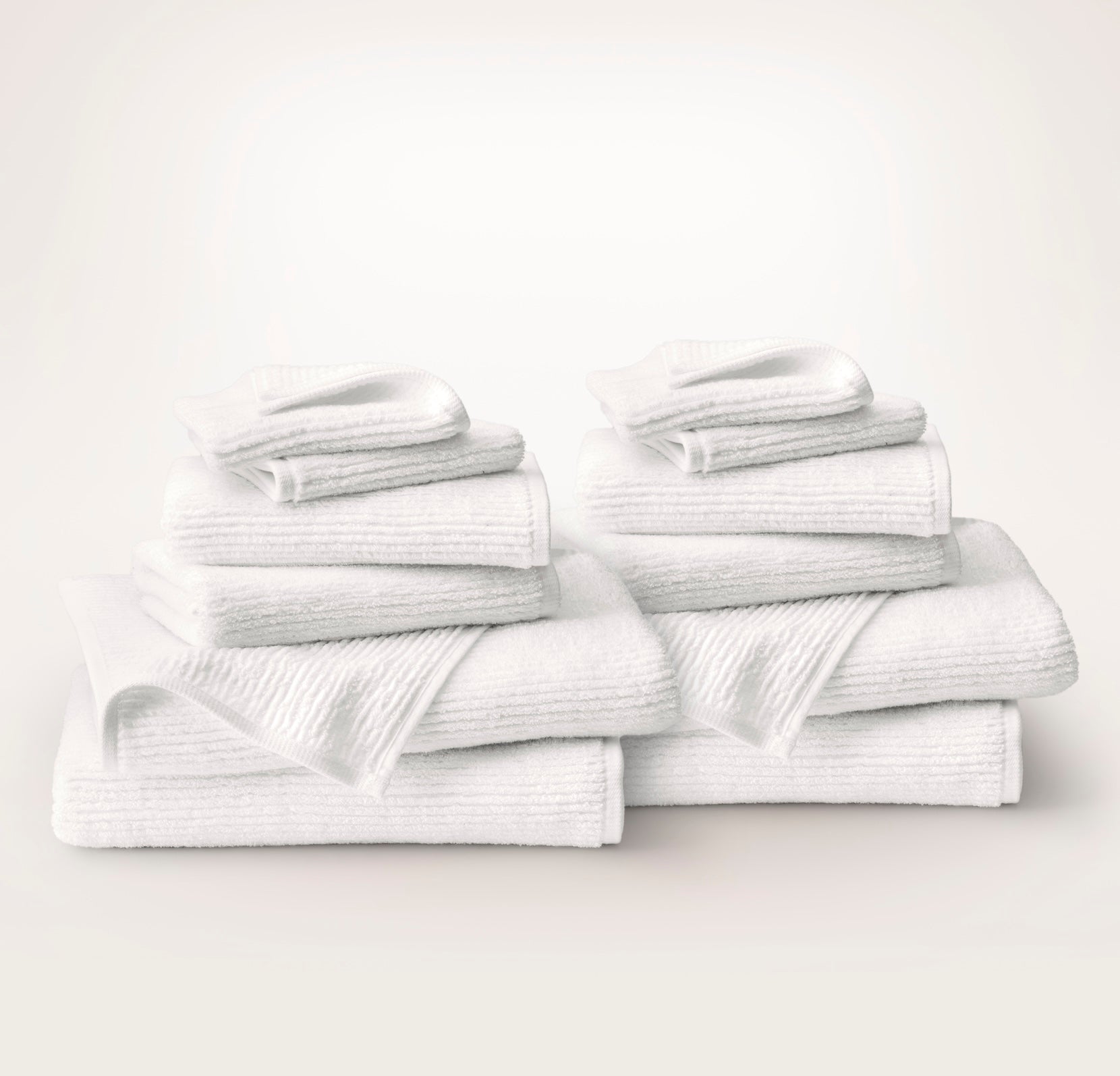 Complete Turkish Ribbed Bath Towel Bundle