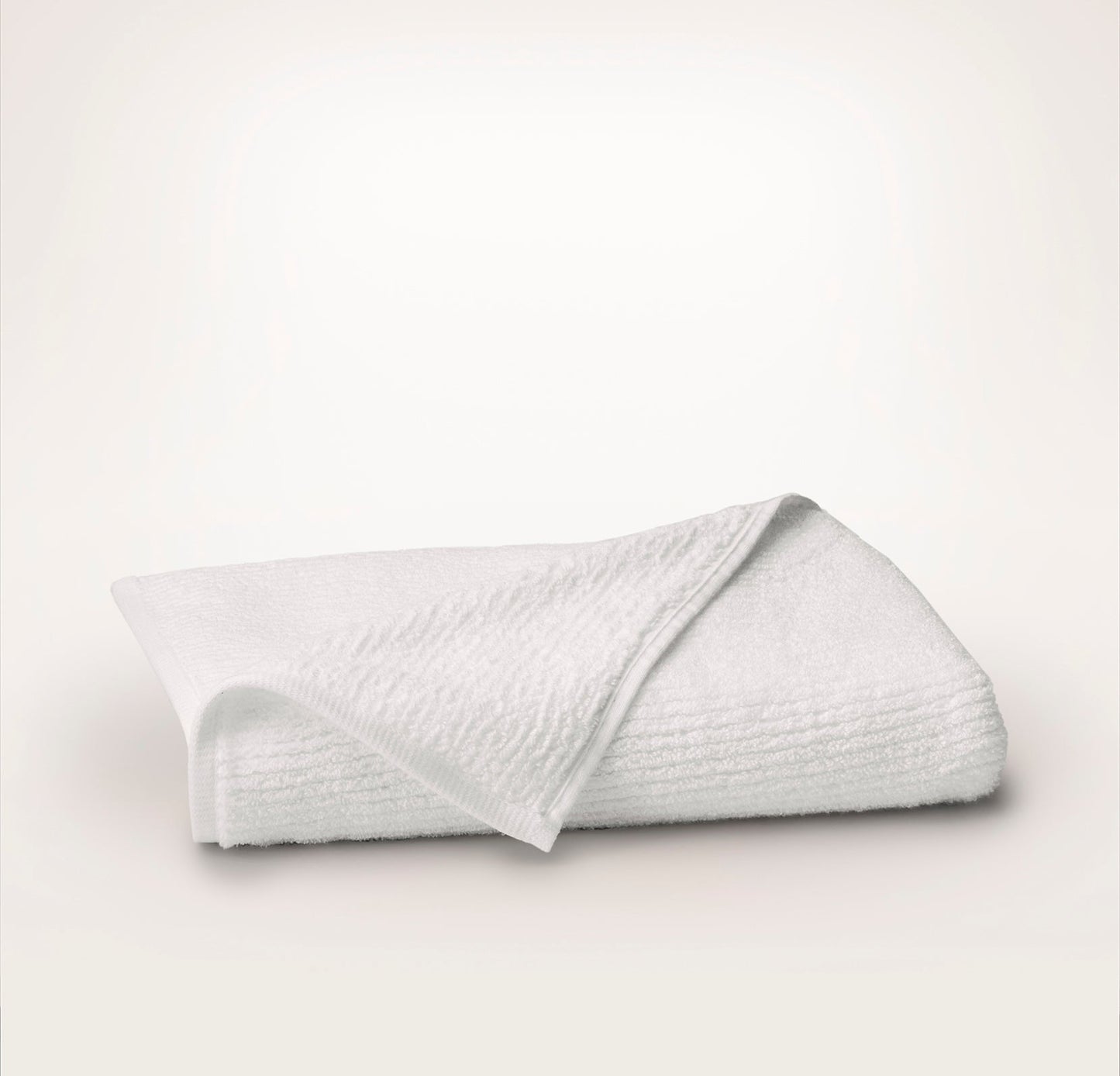 Turkish Ribbed Bath Towel - White