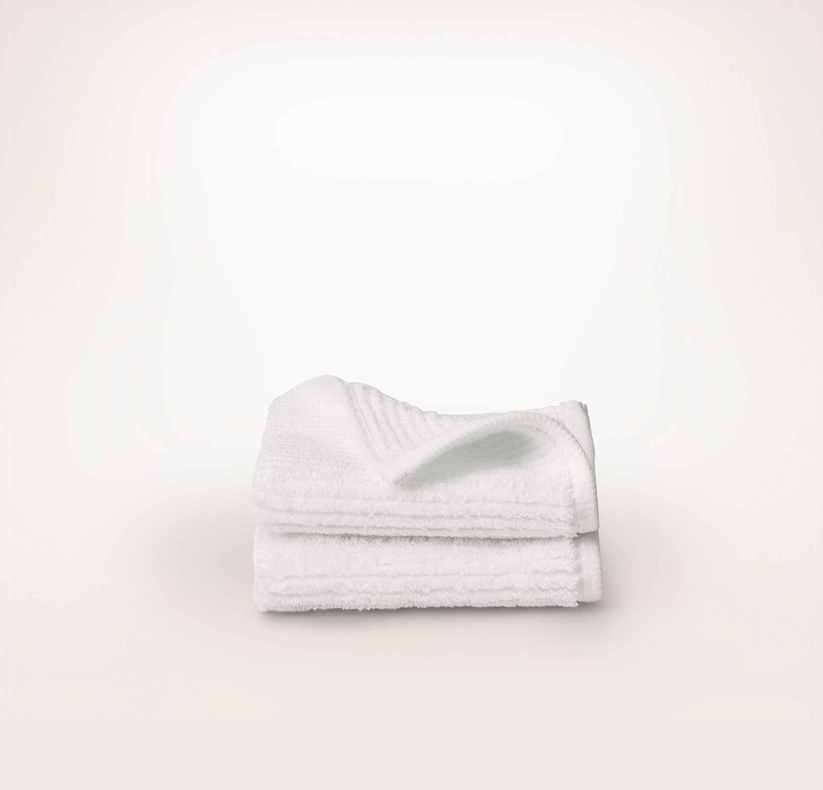 Turkish Ribbed Washcloths (Pair) - White