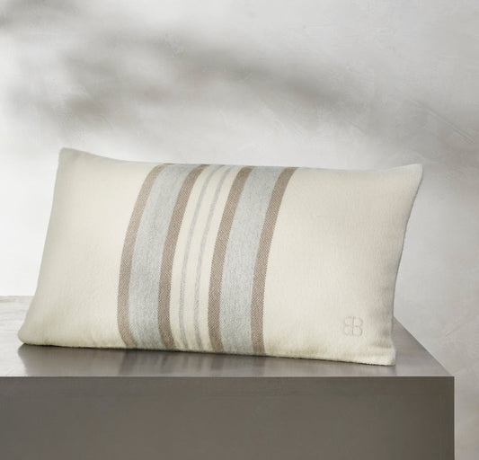 Alpaca Equestrian Stripe Pillow Cover