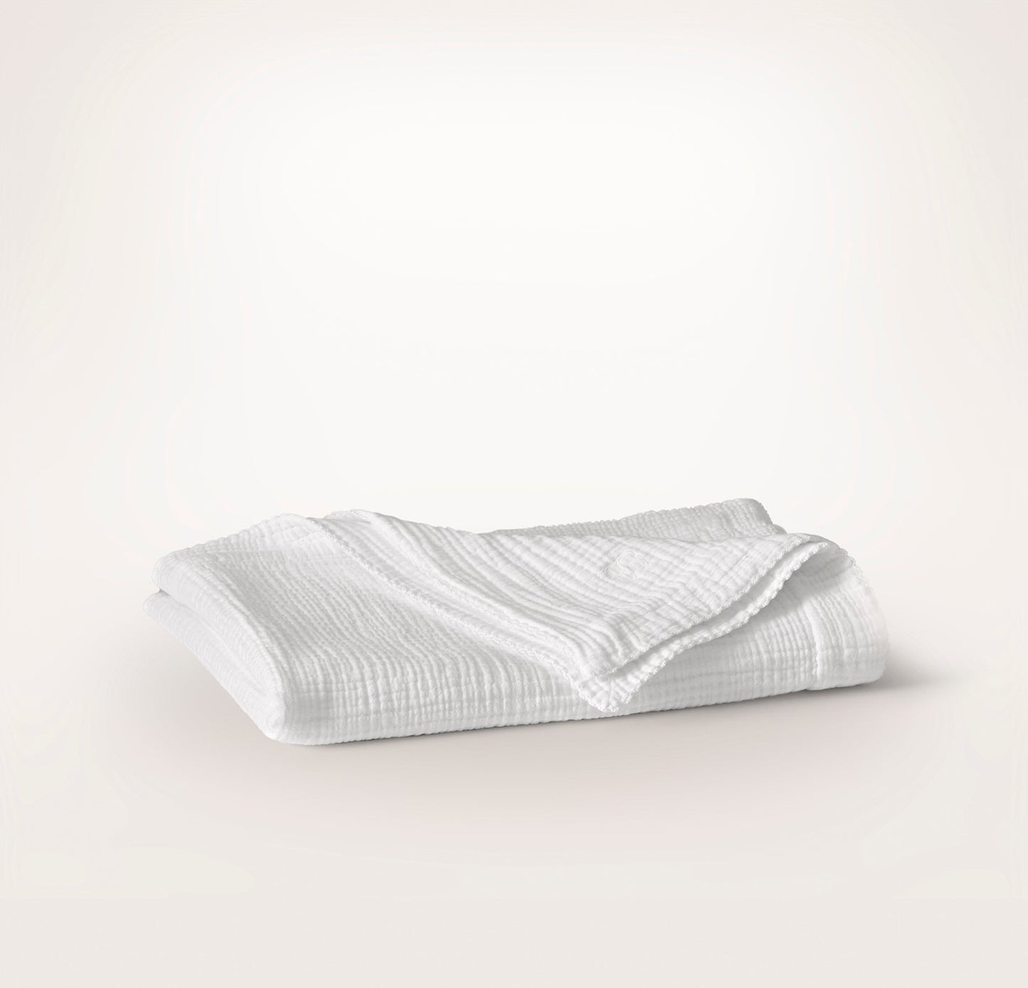 Dream Baby Blanket - White/White Picot